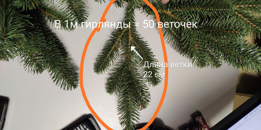 Гірлянда Ельфійська зелена 3м ГирЭ3м фото